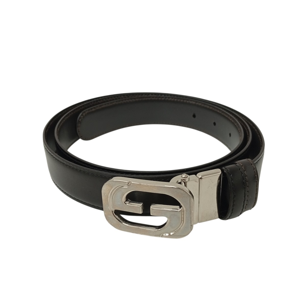 【中古】GUCCI バックル 胴締め 黒いこと 大きさ：44/110 【080426】（グッチ）