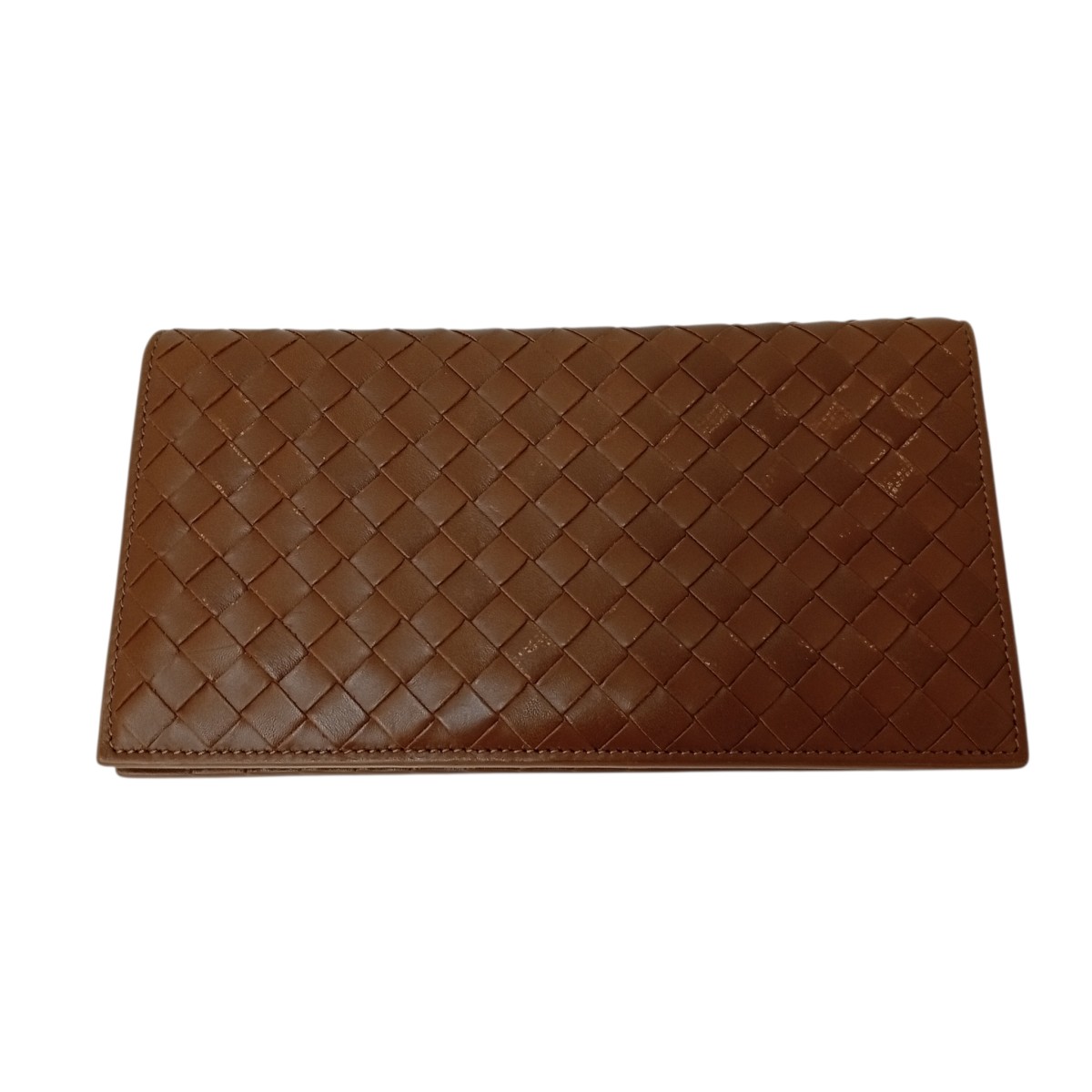 【中古】BOTTEGA VENETA イントレチャート 財布 272541 ブラウン 【080426】(ボッテガヴェネタ)|ブランド古着のカインドオル
