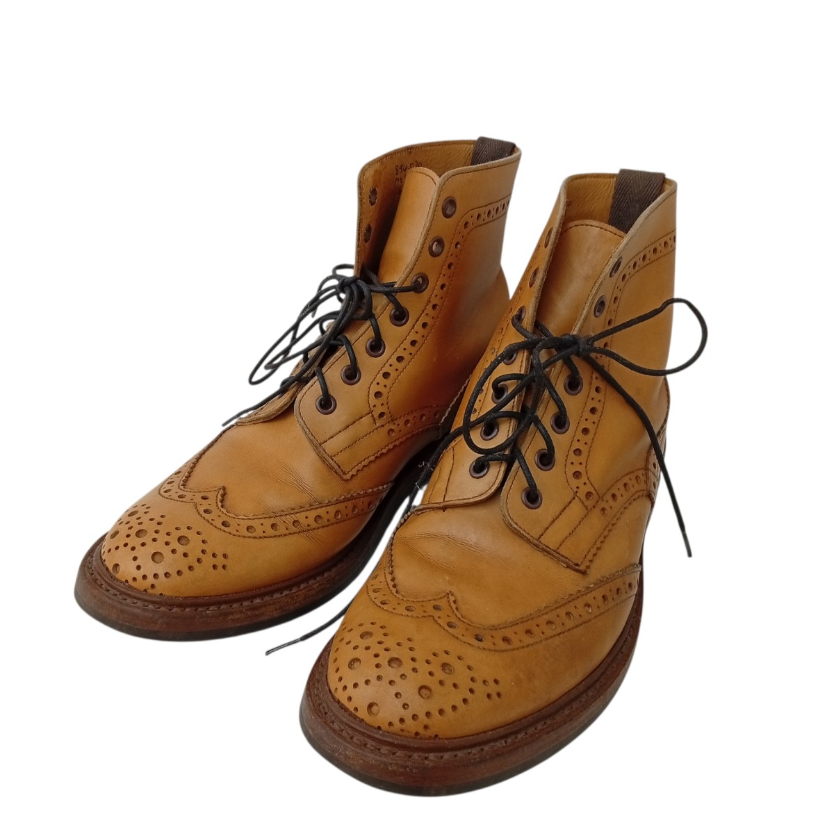 【中古】 Tricker’s　 カントリー ブーツ M2508 ベージュ サイズ：6.5 【080426】（トリッカーズ）