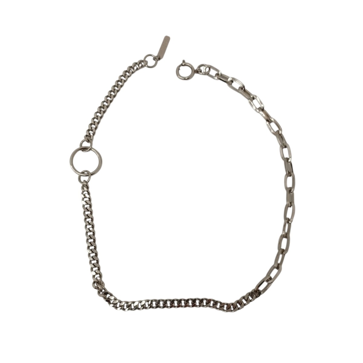【中古】 JUSTINE CLENQUET　 真鍮 チョーカー ネックレス シルバー 【080426】（ジュスティーヌ クランケ）
