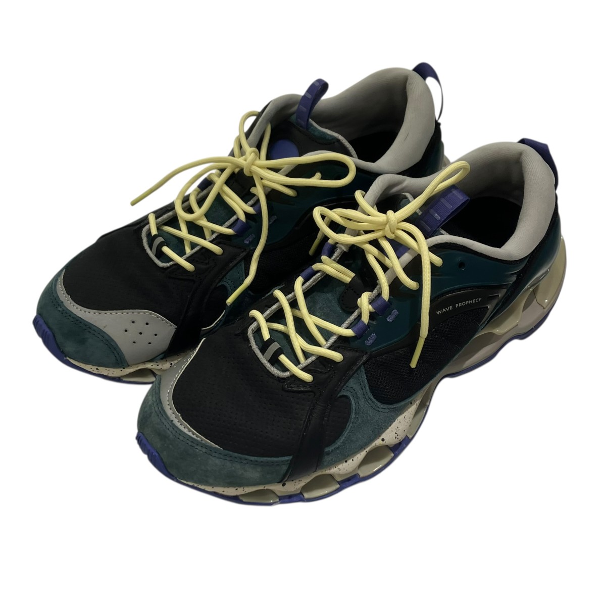【中古】 MIZUNO×Graphpaper　 D1GD230701 Wave Prophecy β2 スニーカー グリーン系 サイズ：27.5cm 【080426】（ミズノ×グラフペーパー）