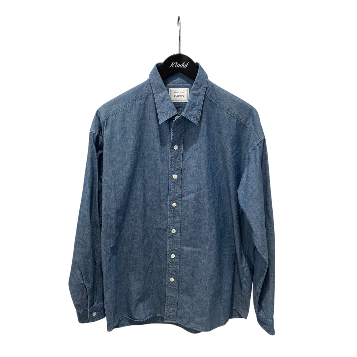 【中古】 UNITED ARROWS ＆ SONS　 長袖シャツ 5511-299-0275 インディゴ サイズ：L 【080426】（ユナイテッドアローズアンドサンズ）