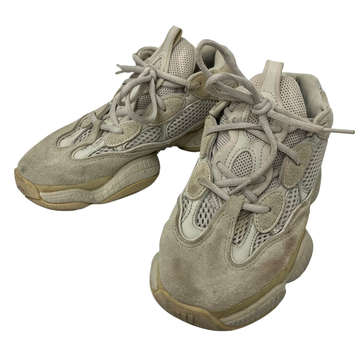 【中古】 adidas×YEEZY　 500 BLUSH ローカットスニーカー アイボリー サイズ：23.5cm 【080426】（アディダス×イージー）