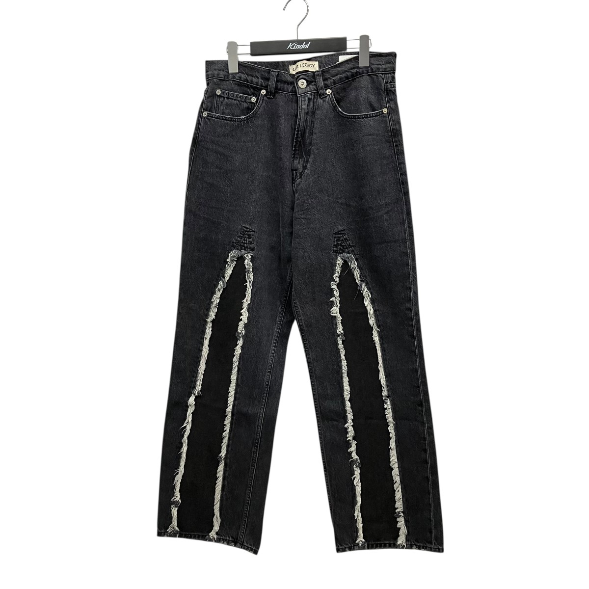 【中古】\u003cBR\u003eOUR LEGACY\u003cBR\u003eTHIRD CUT Black Slash Denim スラッシュデニムパンツ M4215結核症 薄墨色 大きさ：30\u003cBR\u003e【必要経費思いかえす】