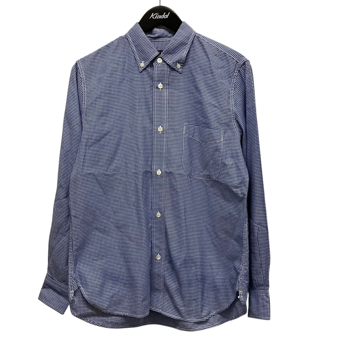 【中古】 COMME des GARCONS HOMME　 ギンガムチェックシャツ HB-B021 ブルー サイズ：XS 【080426】（コムデギャルソンオム） 11,563円