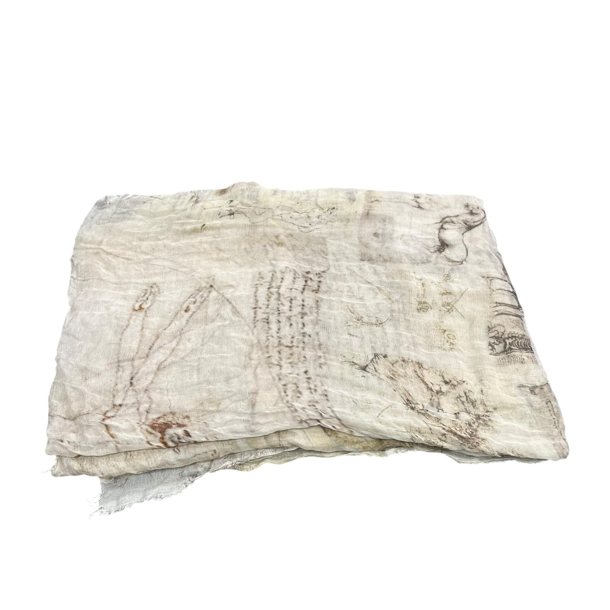 【中古】 Faliero Sarti　 レオナルド ダヴィンチ ストール ベージュ 【080426】（ファリエロサルティ）