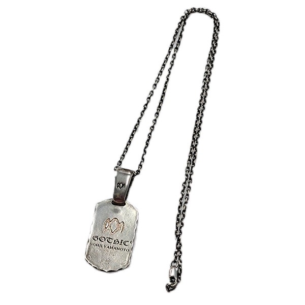 【中古】 GOTHIC YOHJI YAMAMOTO　 DOG TAG PENDANT ドッグタグペンダントネックレス シルバー 【070426】（ゴシックヨウジヤマモト）