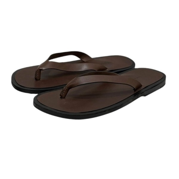 【中古】 AURALEE　 LEATHER BELT SANDALS　レザーサンダル ブラウン サイズ：6 1/2 【080426】（オーラリー）