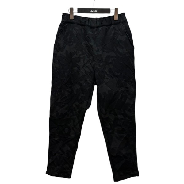 【中古】Y`s FLOWER PRINT SHRINK ELASTIC WAIST PANTS YM-T18-675 黒いことｘ薄墨色 大きさ：2 【080426】（ワイズ）