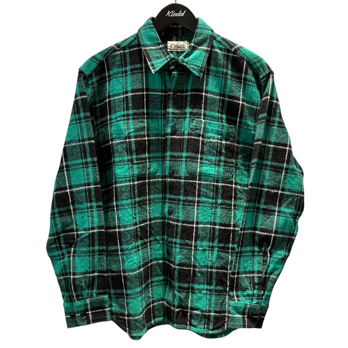 【中古】 CALEE　 チェック 長袖シャツ グリーン サイズ：M 【070426】（キャリー）