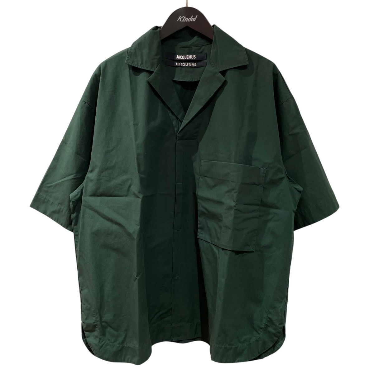 【中古】 JACQUEMUS　 半袖シャツ 245TO017-1527-590 グリーン サイズ：44 【080426】（ジャックムス）