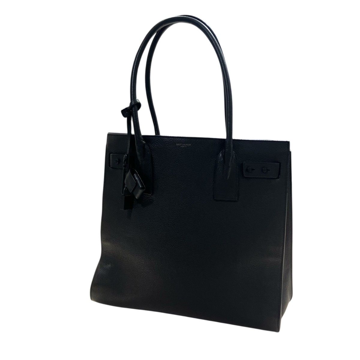 【中古】\u003cBR\u003eSaint Laurent Paris\u003cBR\u003eサックドジュール スープル ハンドバック ARS647168 黒いこと 大きさ：書きとどめるなし\u003cBR\u003e【通貨価値思いなおす】