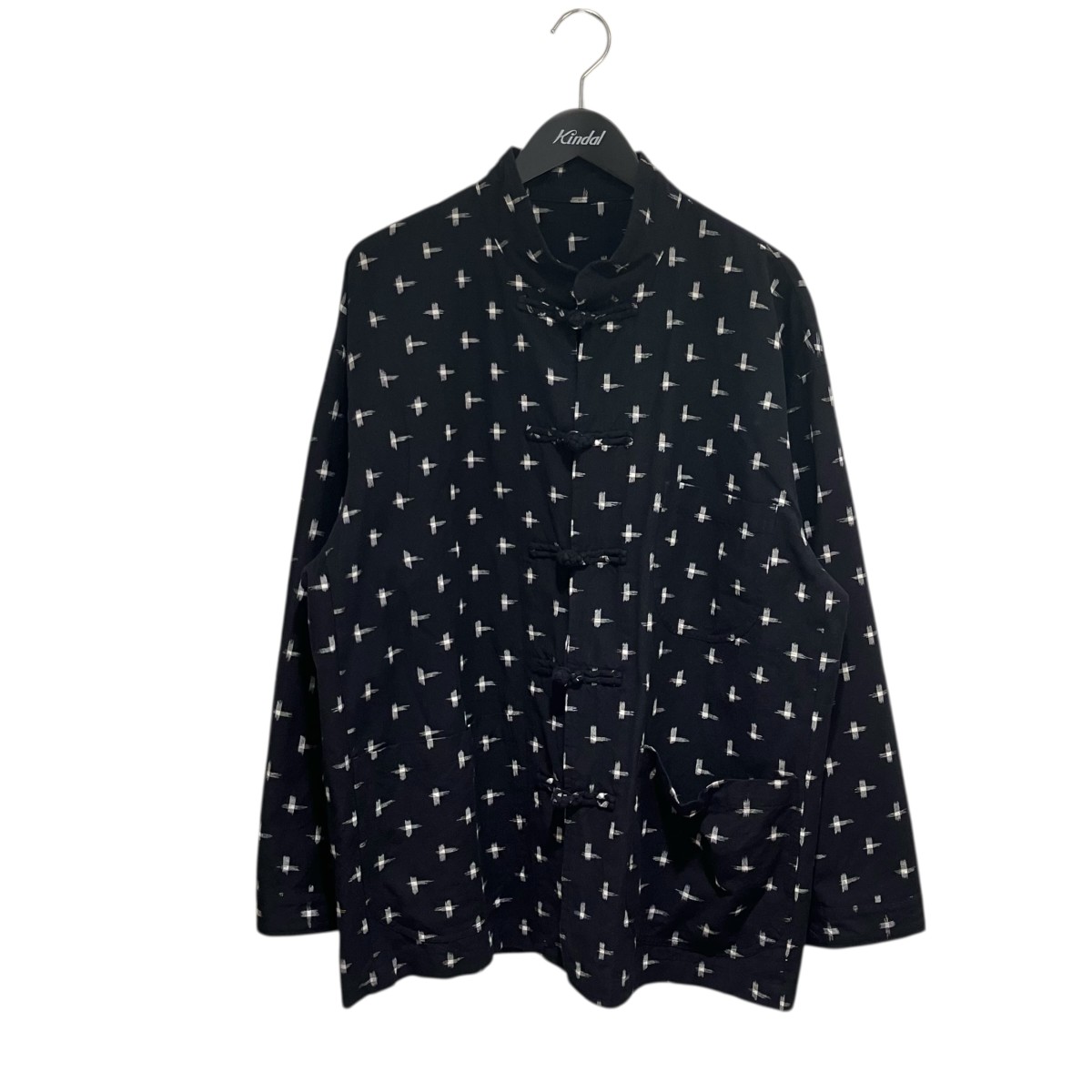 【中古】Porter Classic KASURI ORIGINAL CHINESE JACKET 上衣 黒いこと 大きさ：3 【080426】（ボーイ古典派音楽）