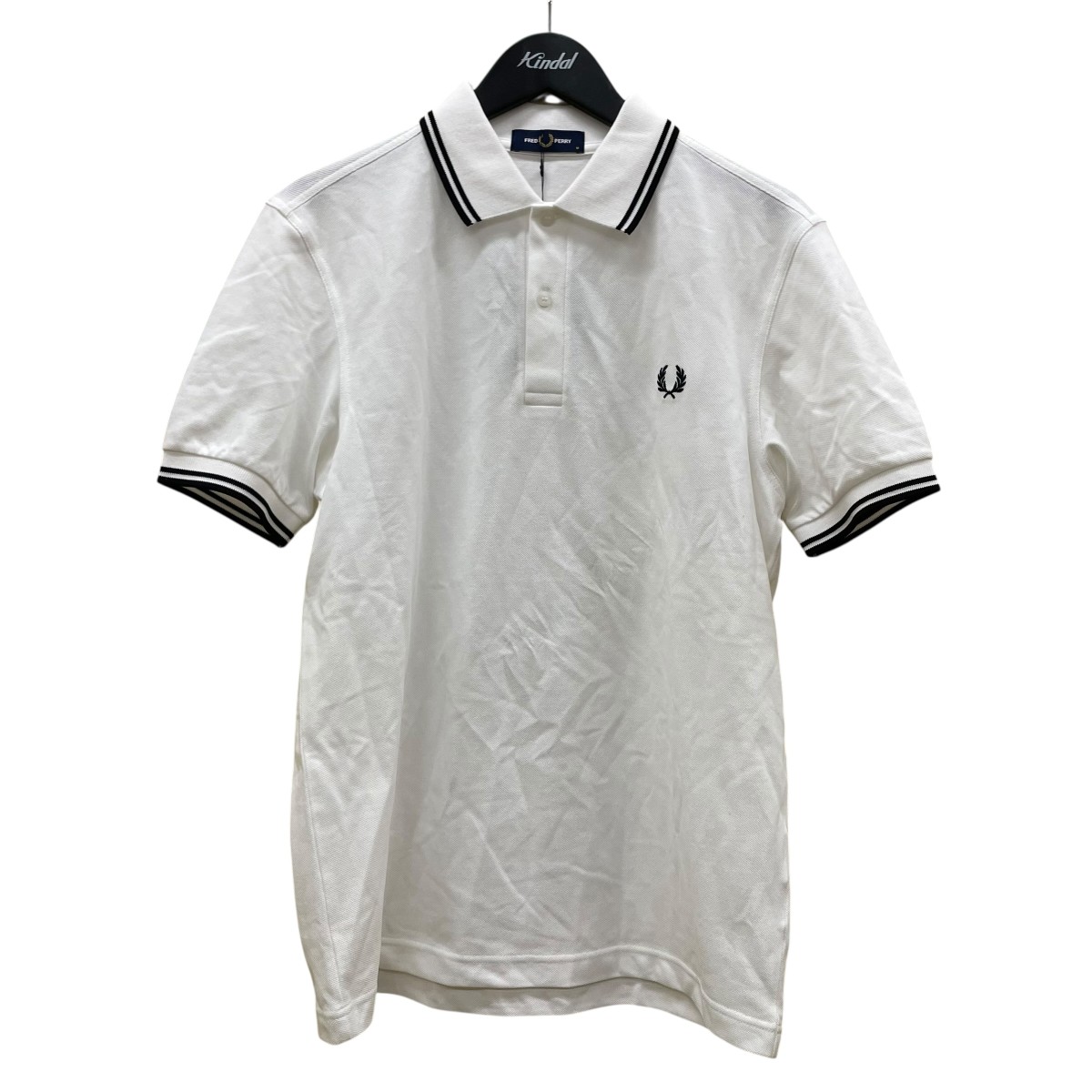 【中古】 FRED PERRY　 半袖ポロシャツ M3600 ホワイト サイズ：M 【080426】（フレッドペリー）