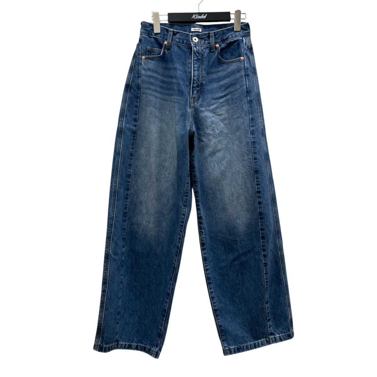【中古】 CREDONA　 WIDE BEETLE DENIM PANTS デニムパンツ 1425220126-0 インディゴ サイズ：2 【080426】（クレドナ）