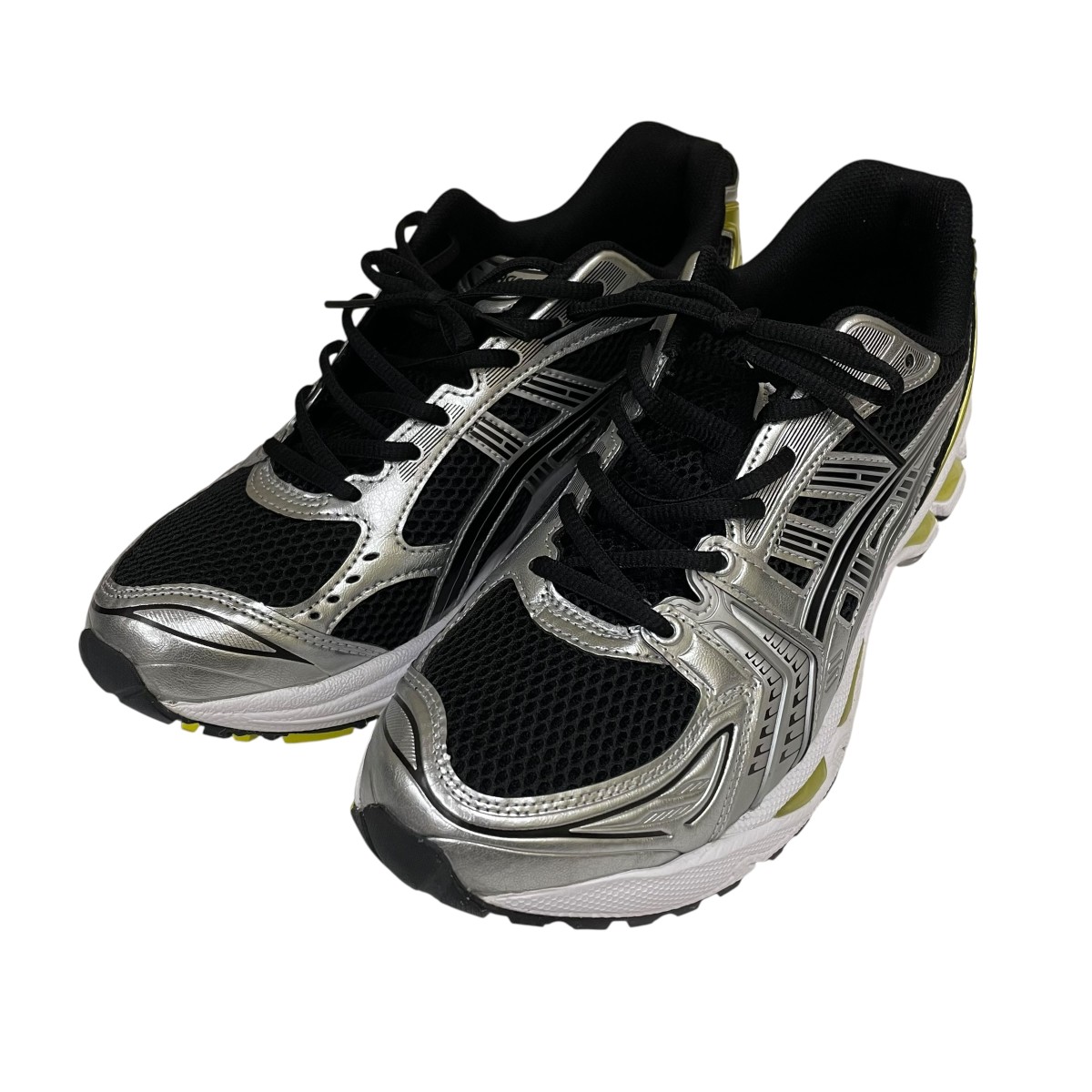 【中古】 asics　 GEL-KAYANO 14 スニーカー 1203A537 ブラック×シルバー サイズ：27.5cm 【080426】（アシックス）