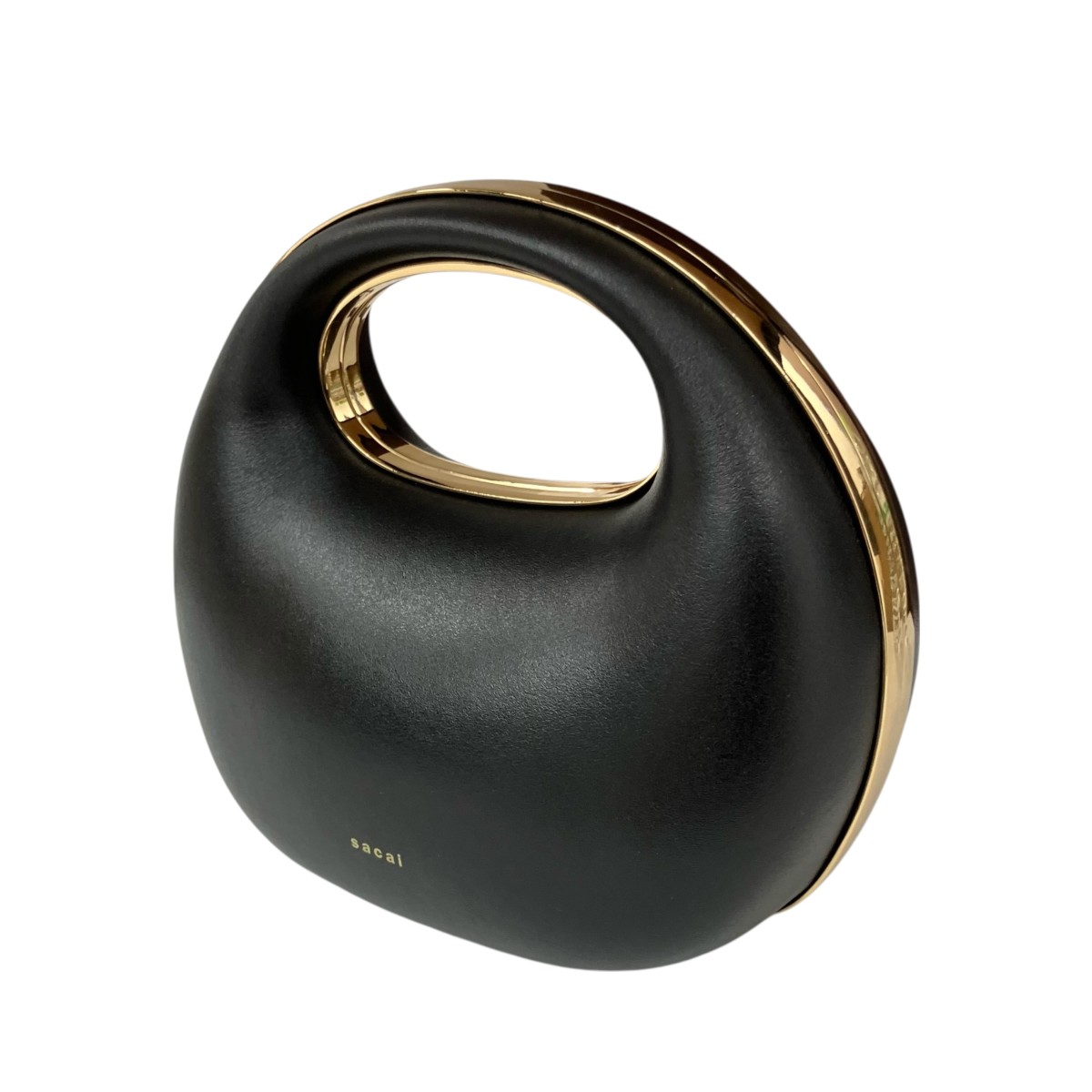 【中古】sacai 「Leather Round Bag」 ハンドバック S12401 黒いこと 【090426】（サカイ）