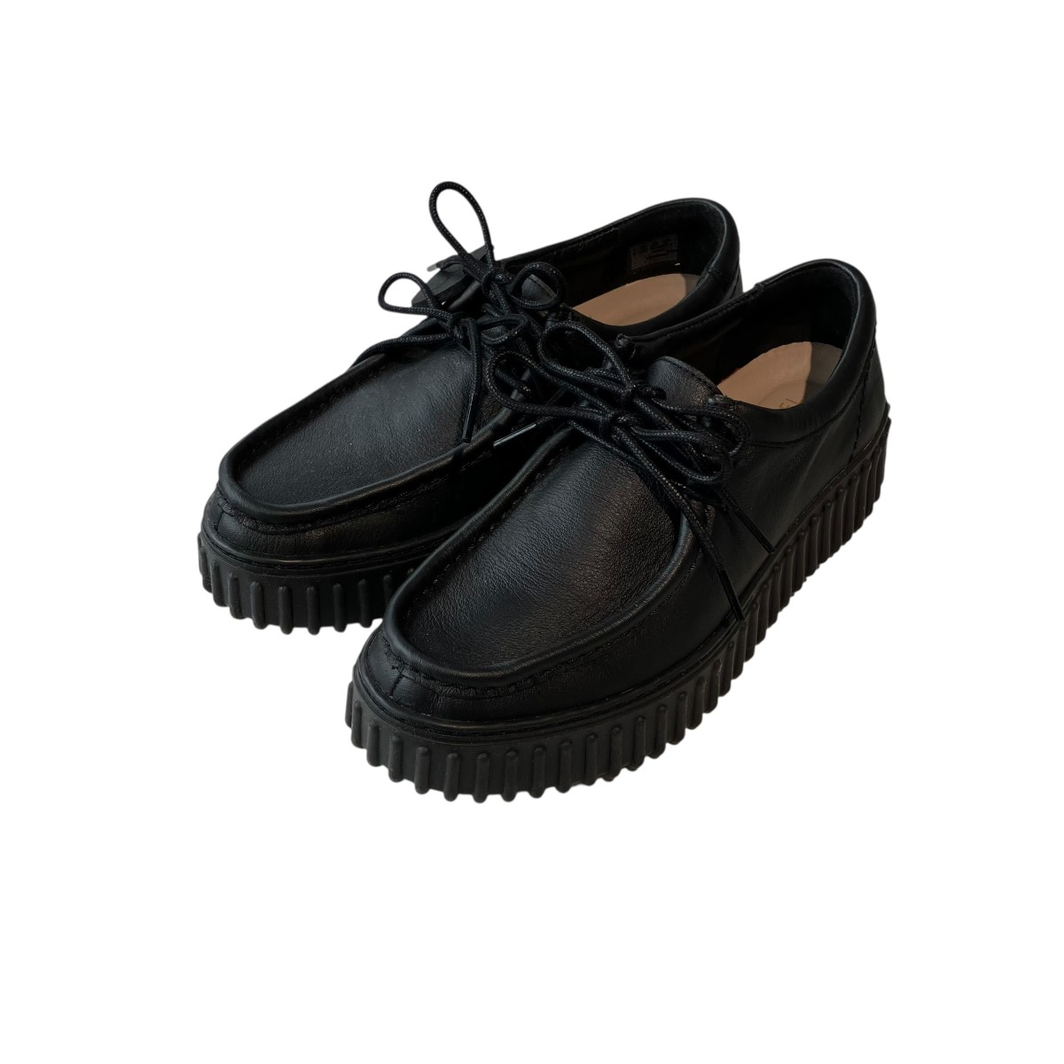 【中古】<br>CLARKS×Snidel<br>Torhill Bee レザーシューズ SWGS254605 ブラック サイズ：5 1/2<br>【価格見直し】