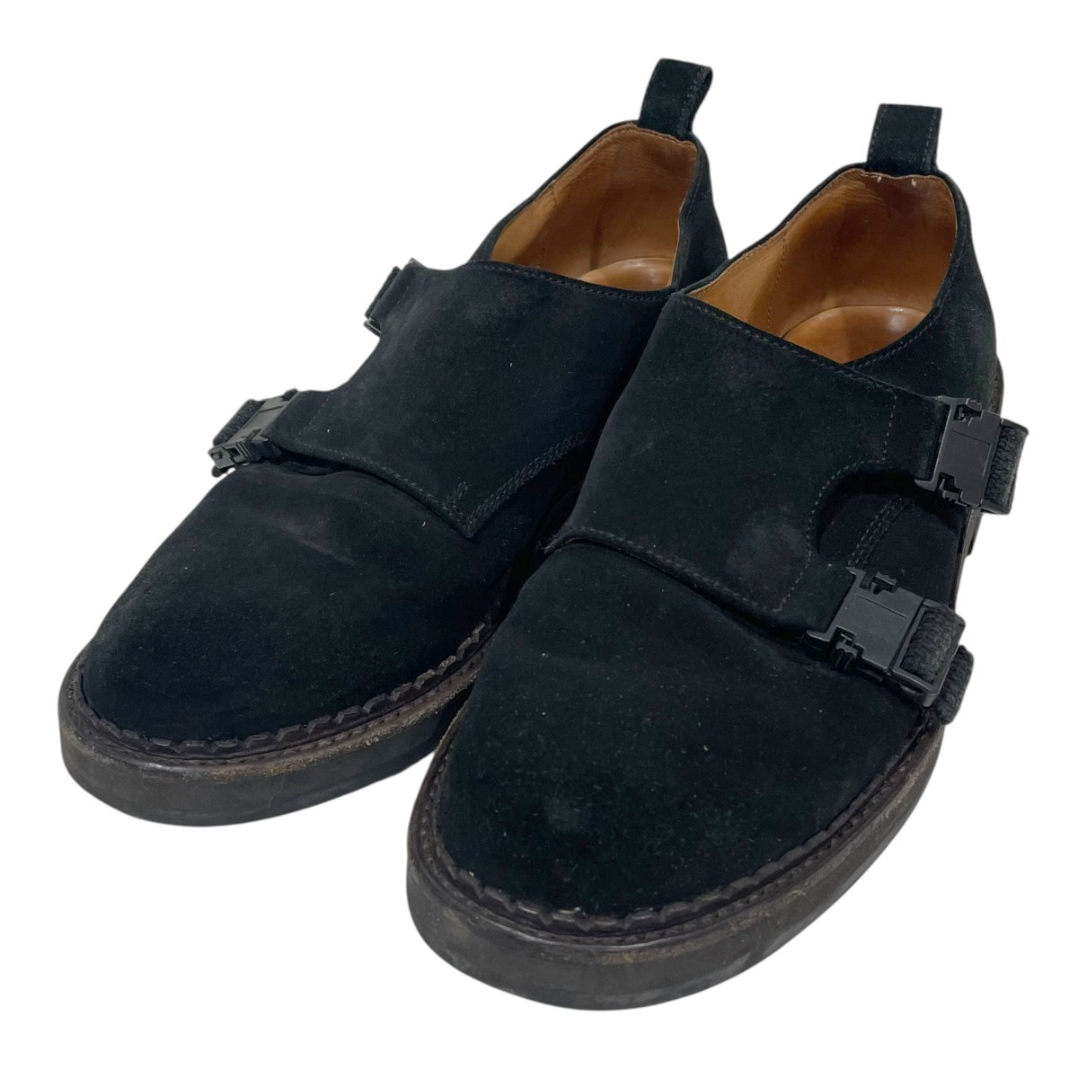 【中古】 Hender Scheme　 モンクストラップスウェードシューズ Neo monk suede ネオ モンク スウェード ブラック サイズ：6 【090426】（エンダースキーマ）