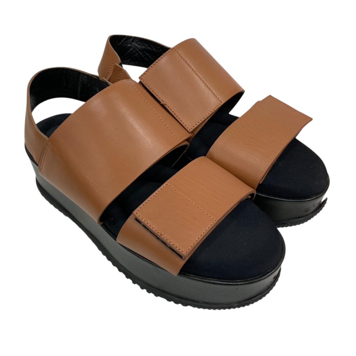 【中古】 MARNI　 サンダル ブラック×ブラウン サイズ：36 【090426】（マルニ）