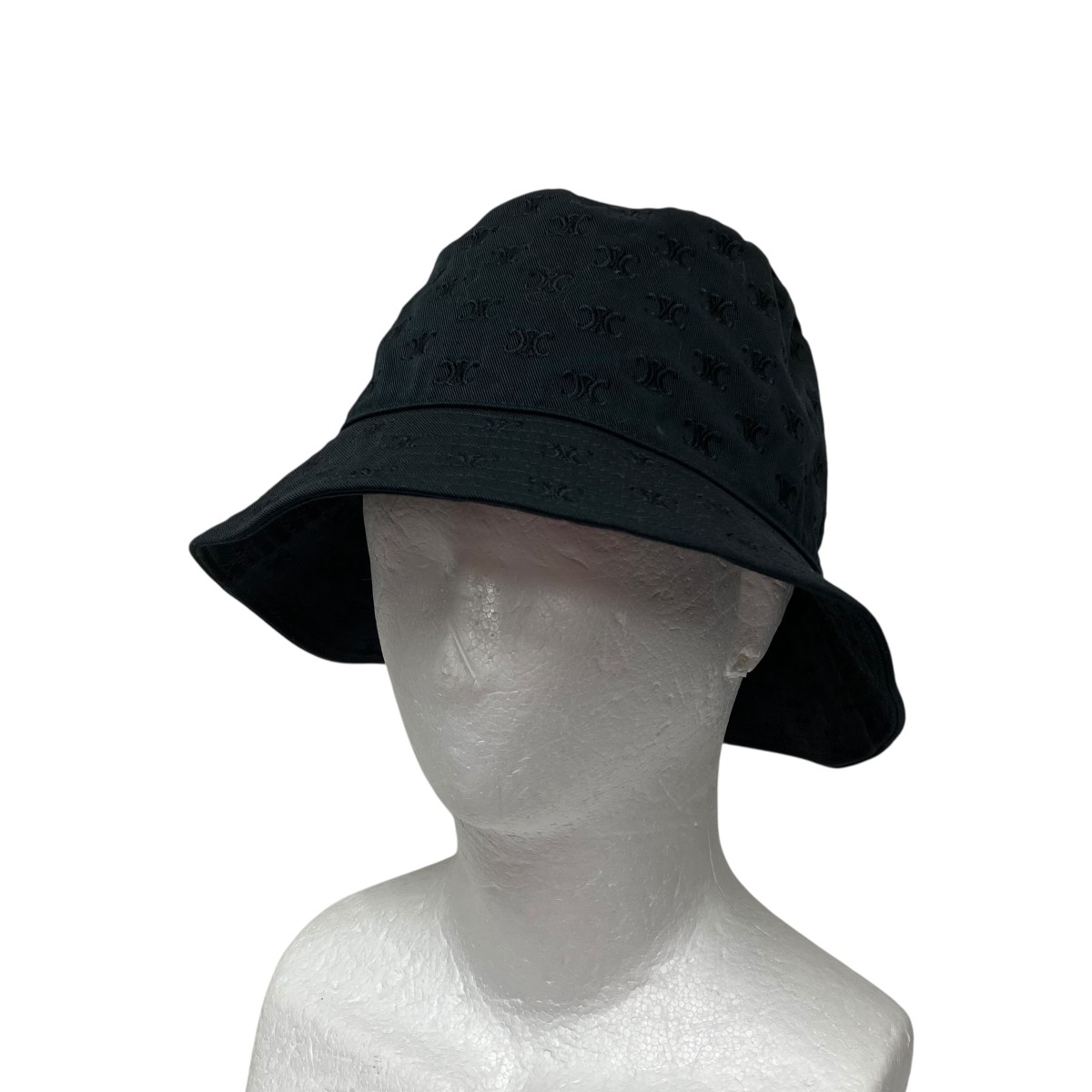 【中古】CELINE 総柄バケットハット 2AUJ8968P ブラック 【090426】（セリーヌ）