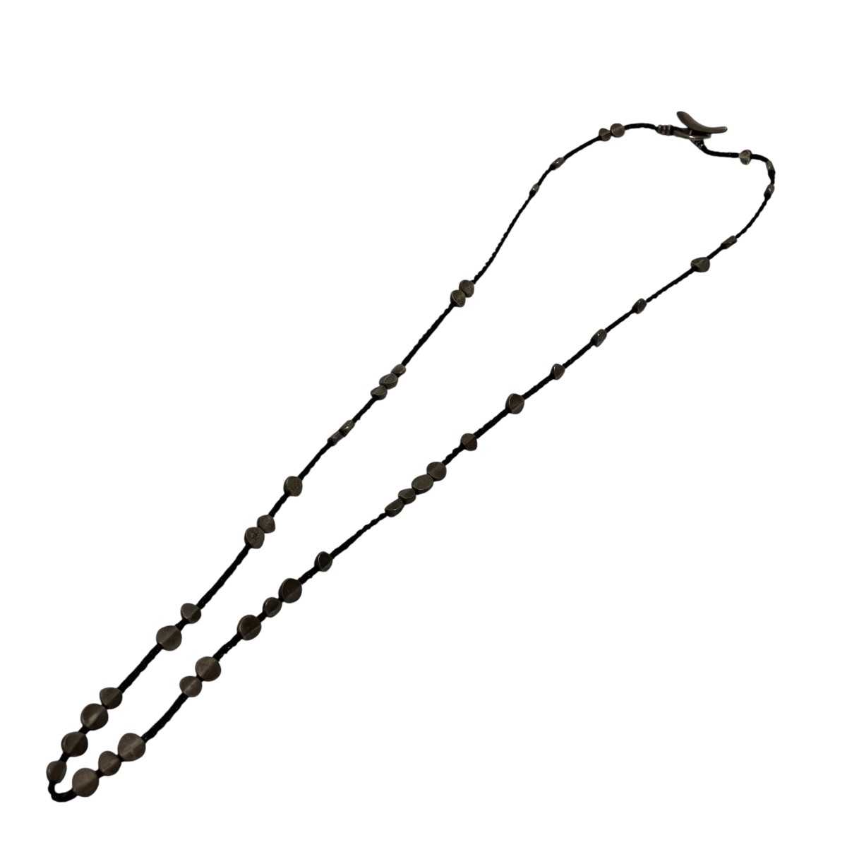【中古】 JILL PLATNER　 ネックレス シルバー×ブラック 【090426】（ジルプラットナー）