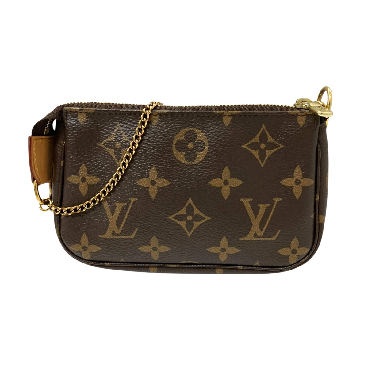【中古】LOUIS VUITTON ミニ・ポシェット・アクセソワール モノグラム 合切袋 M58009 赤銅色 【090426】（ルイヴィトン）