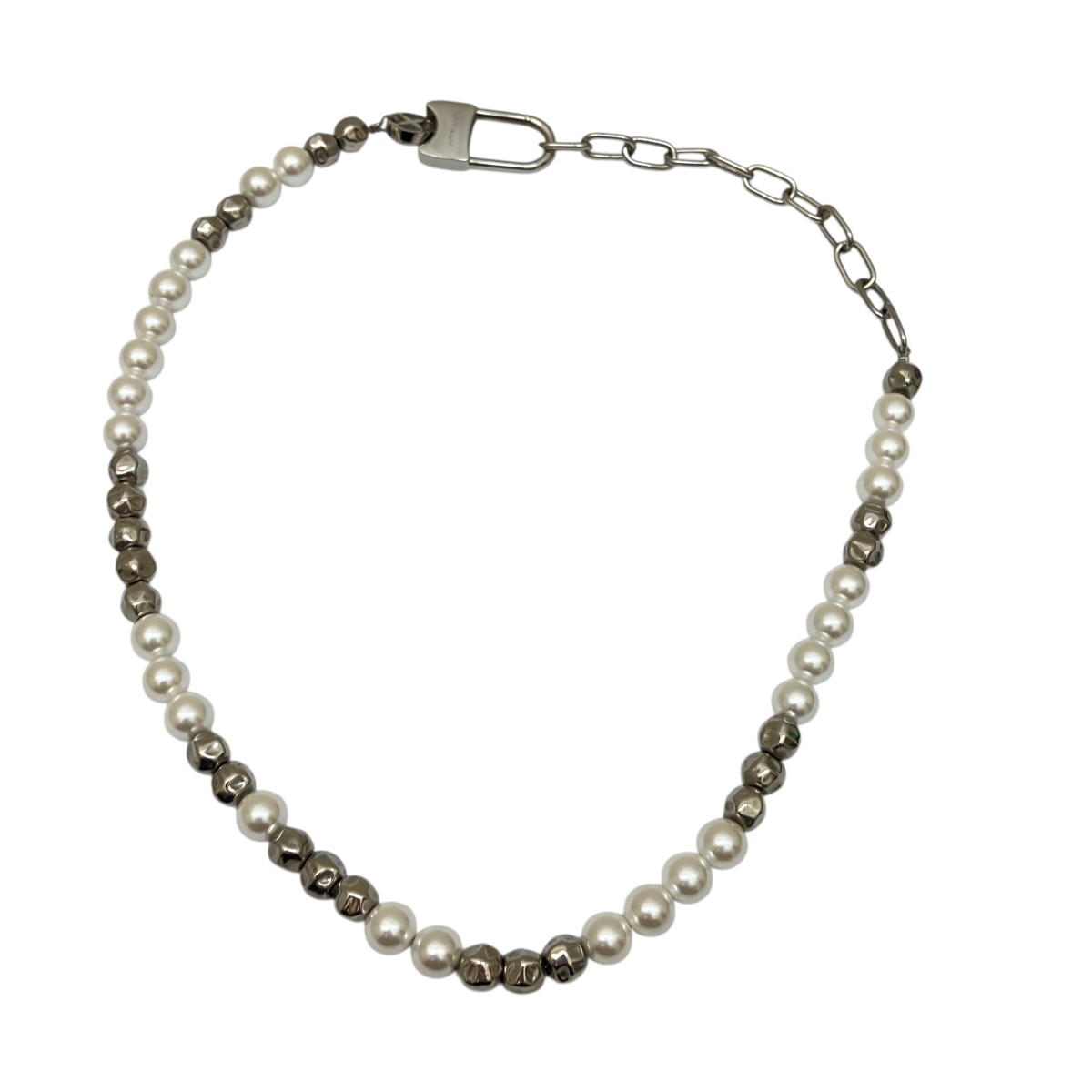 【中古】 vitaly　 パールネックレス ユニセックス シルバー×ホワイト サイズ：FREE 【090426】（バイタリー）