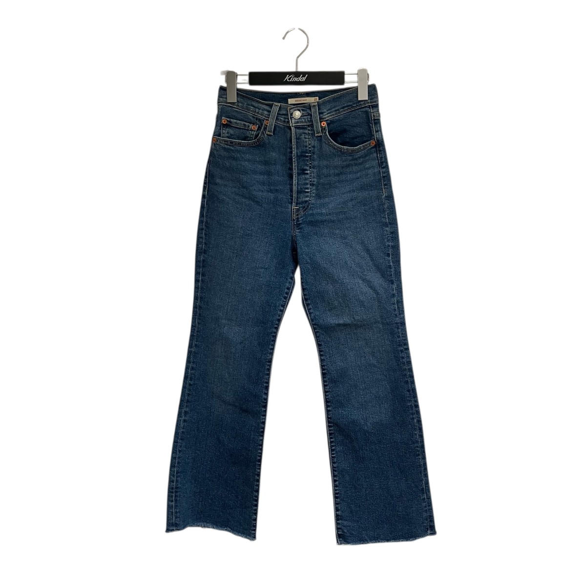 【中古】 Levis RIBCAGE BELL　 デニムフレアパンツ PC9-36934-0012 インディゴ サイズ：W27×L29 【090426】（リーバイス リブケージ ベル）