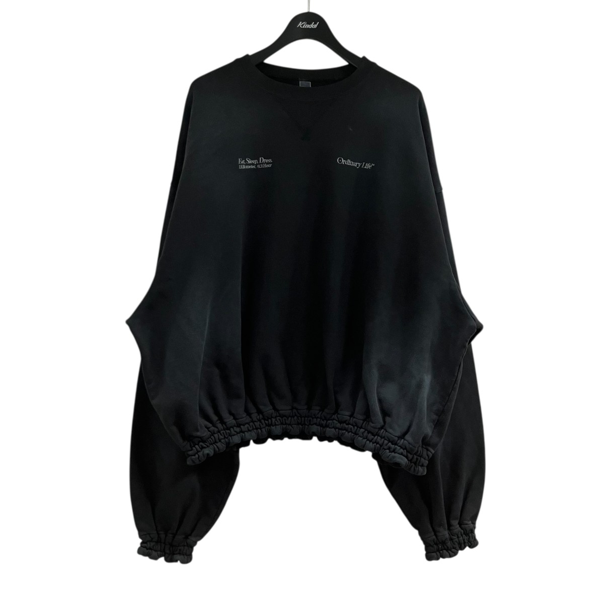 【中古】 SHINYA KOZUKA　 ギャザースウェット ブラック サイズ：M 【090426】（シンヤコヅカ）