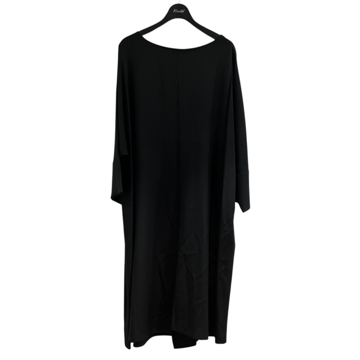 【中古】yohji yamamoto+Noir　シルクワンピース ブラック サイズ：1 【090426】（ヨウジヤマモトプリュスノアール）｜ブランド古着のカインドオル