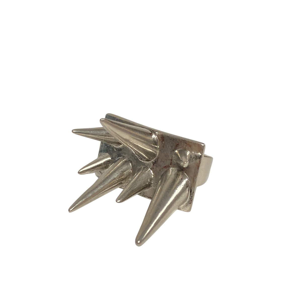 【中古】\u003cBR\u003eLIMI feu\u003cBR\u003eBRASS SPIKED RING 輪っか LK-A13-982-1 しろがね色 大きさ：9.5号\u003cBR\u003e【通貨価値思いなおす】
