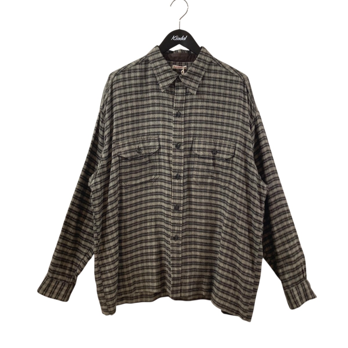 【中古】NICENESS VEDDER 絹地綿ネル 狩猟プルオーバー 読み合わせるプルオーバー NN-1903Y16 うす暗い赤銅色 大きさ：XL 【090426】（好いたらしいネス）
