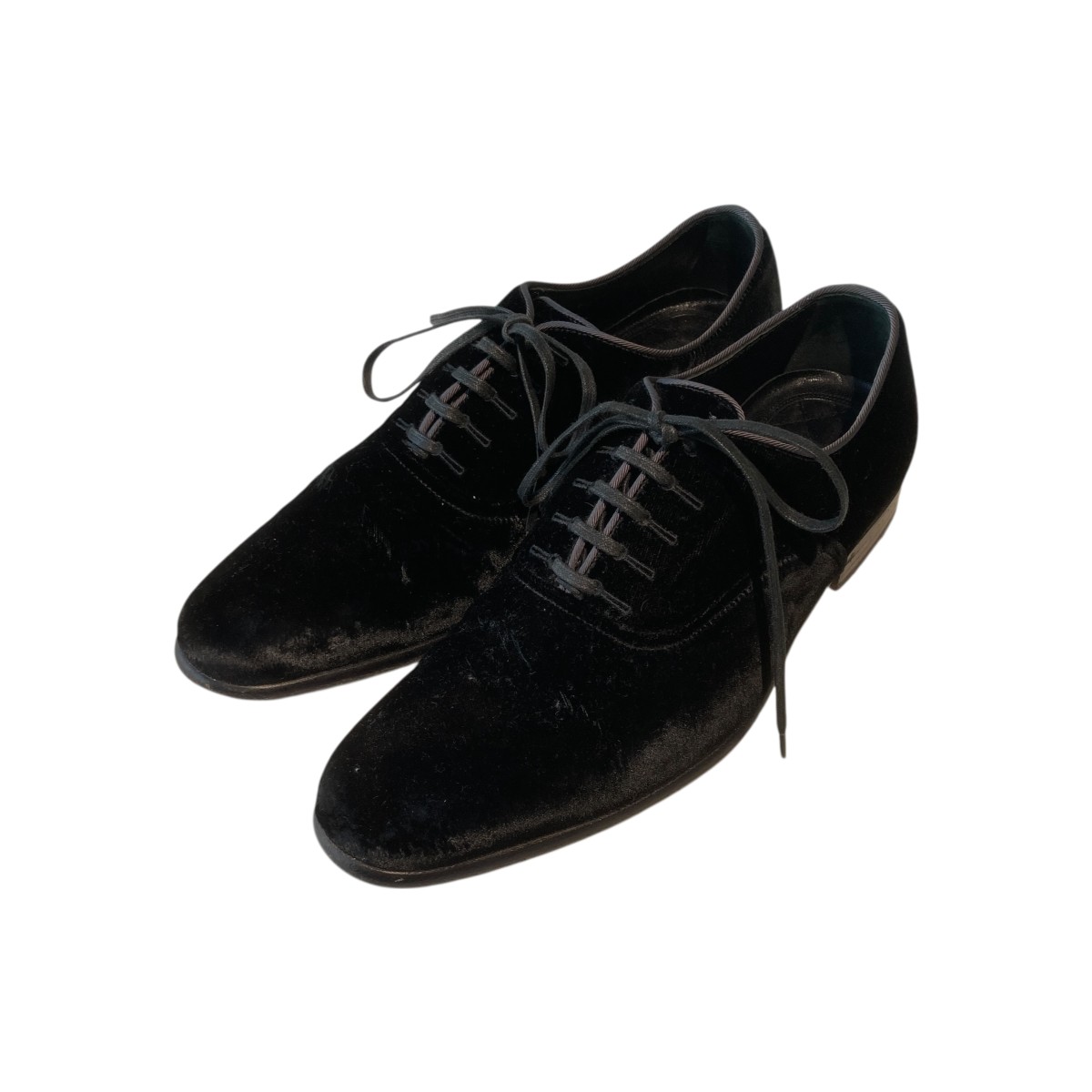【中古】 DOLCE ＆ GABBANA　 ベロアシューズ 5018 ブラック サイズ：6 【100426】（ドルチェアンドガッバーナ）