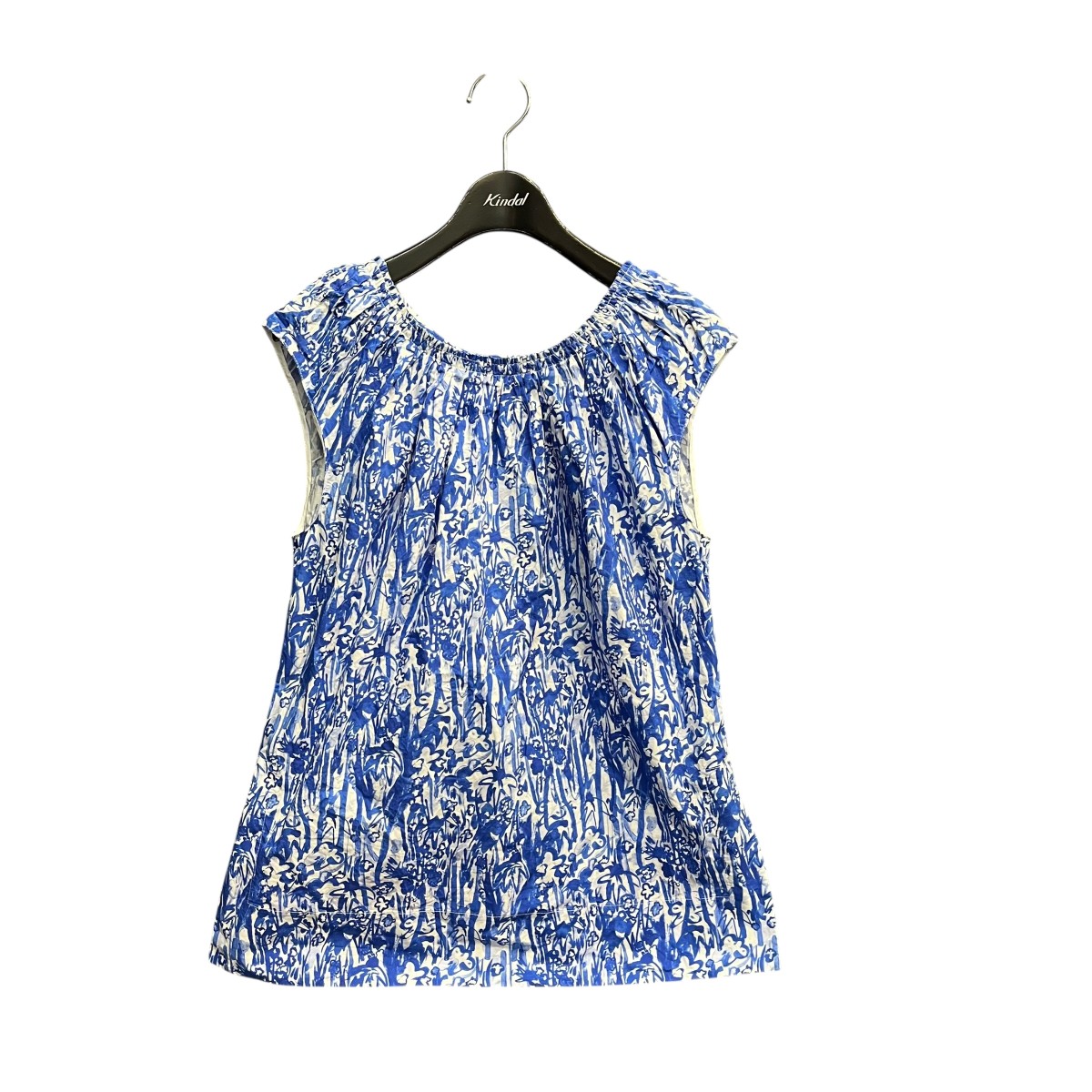 【中古】MARNI　20SS ノースリーブブラウス TTMA0123A0 ブルー サイズ：36 【090426】（マルニ）｜ブランド古着のカインドオル