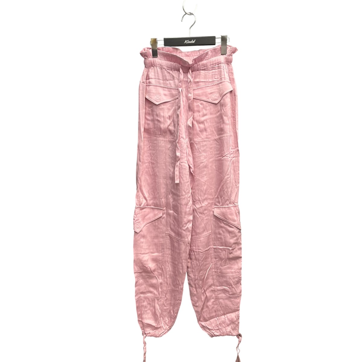 【中古】 Ganni Washed Satin Pocket Pants F9225 ピンク サイズ:34 【090426】(ガニー)