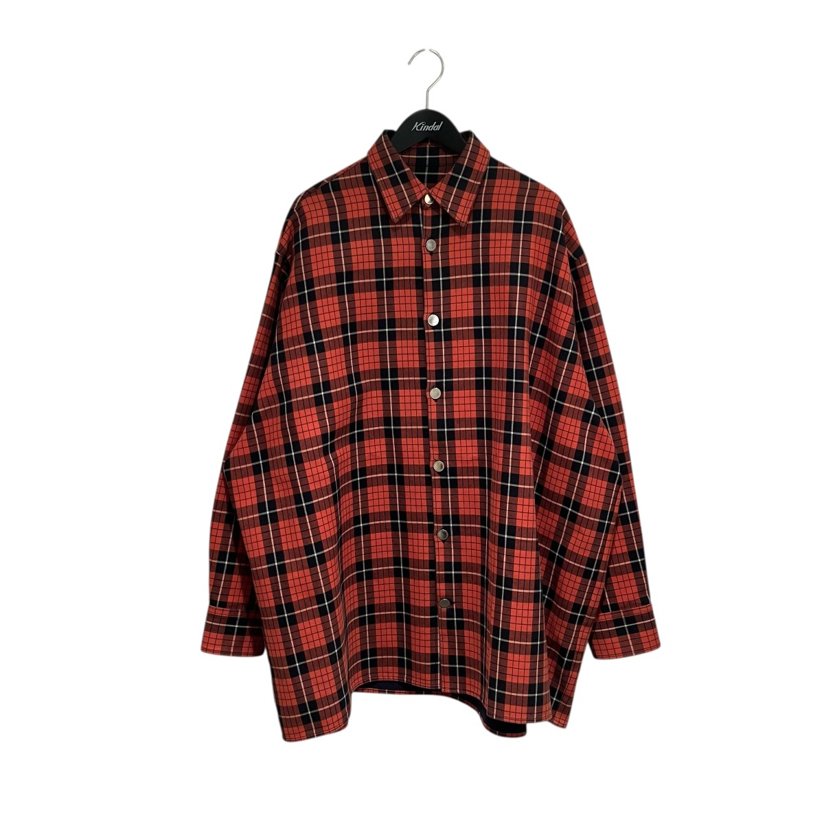 【中古】 RAF SIMONS　 DENIM EASY FIT SHIRT ジャケット 181-248-10034 レッド サイズ：M 【090426】（ラフシモンズ）