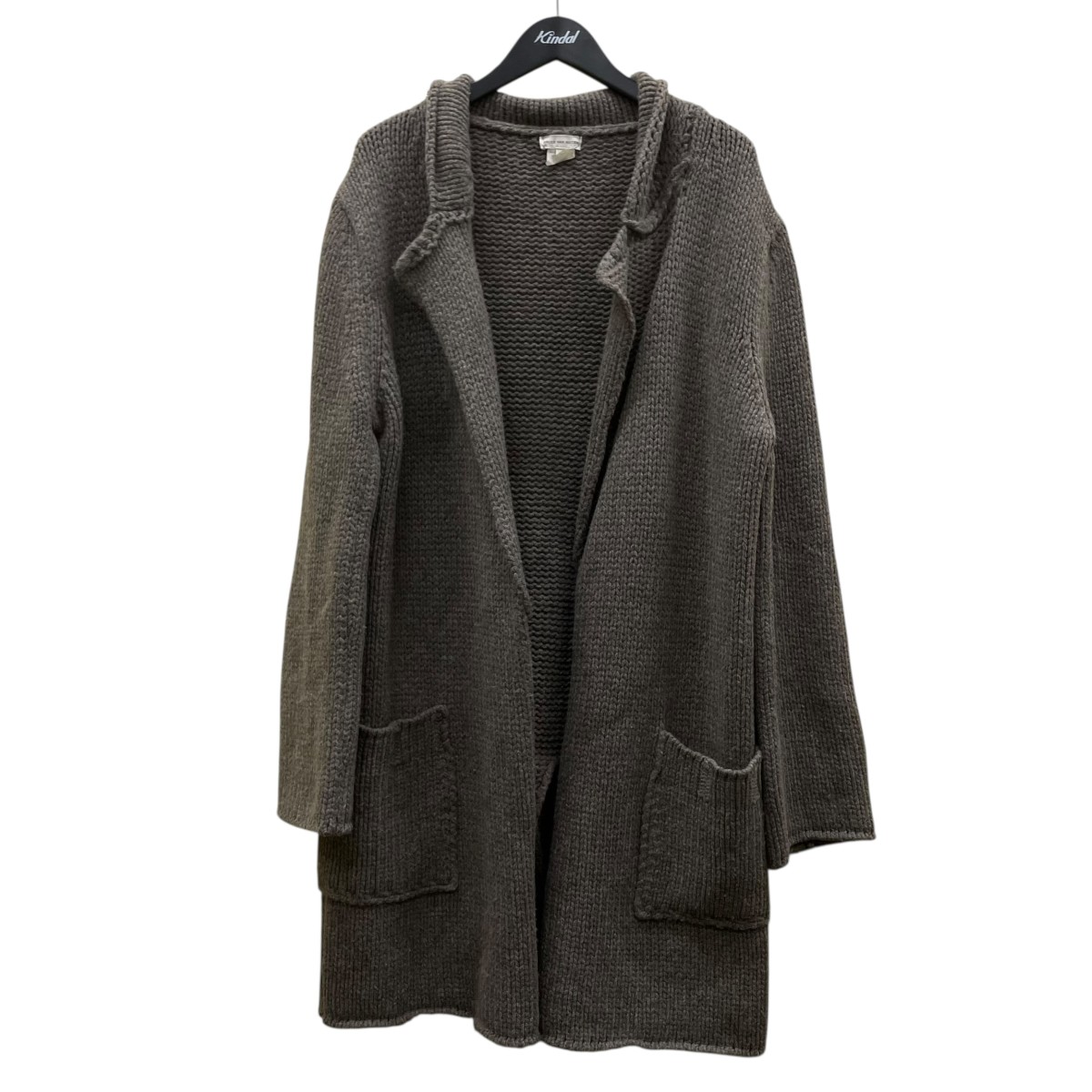 【中古】DRIES VAN NOTEN　ライカ期 ウール100％ ニットカーディガン ロングカーディガン 3651-6106 ベージュ サイズ：M 【090426】（ドリスヴァンノッテン）｜ブランド古着のカインドオル