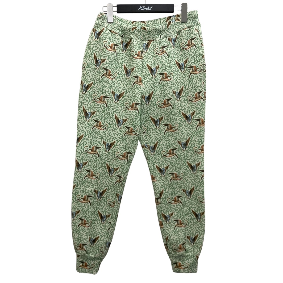 【中古】 UNDERCOVER×Markus Akesson　 グラフィックスウェットパンツ UC2A1504-1 グリーン×ホワイト サイズ：2 【090426】（アンダーカバー×マーカスアーケッソン）