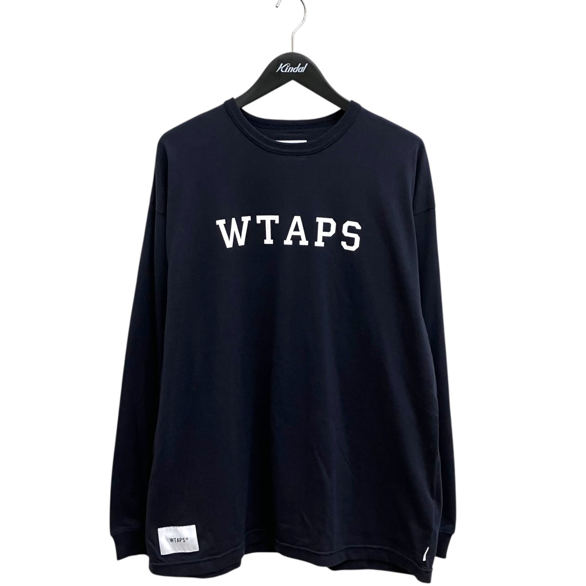 【中古】 WTAPS　 ACADEMY LS CTPL 長袖Tシャツ 251ATDT-CSM18 ネイビー サイズ：X02 【100426】（ダブルタップス）