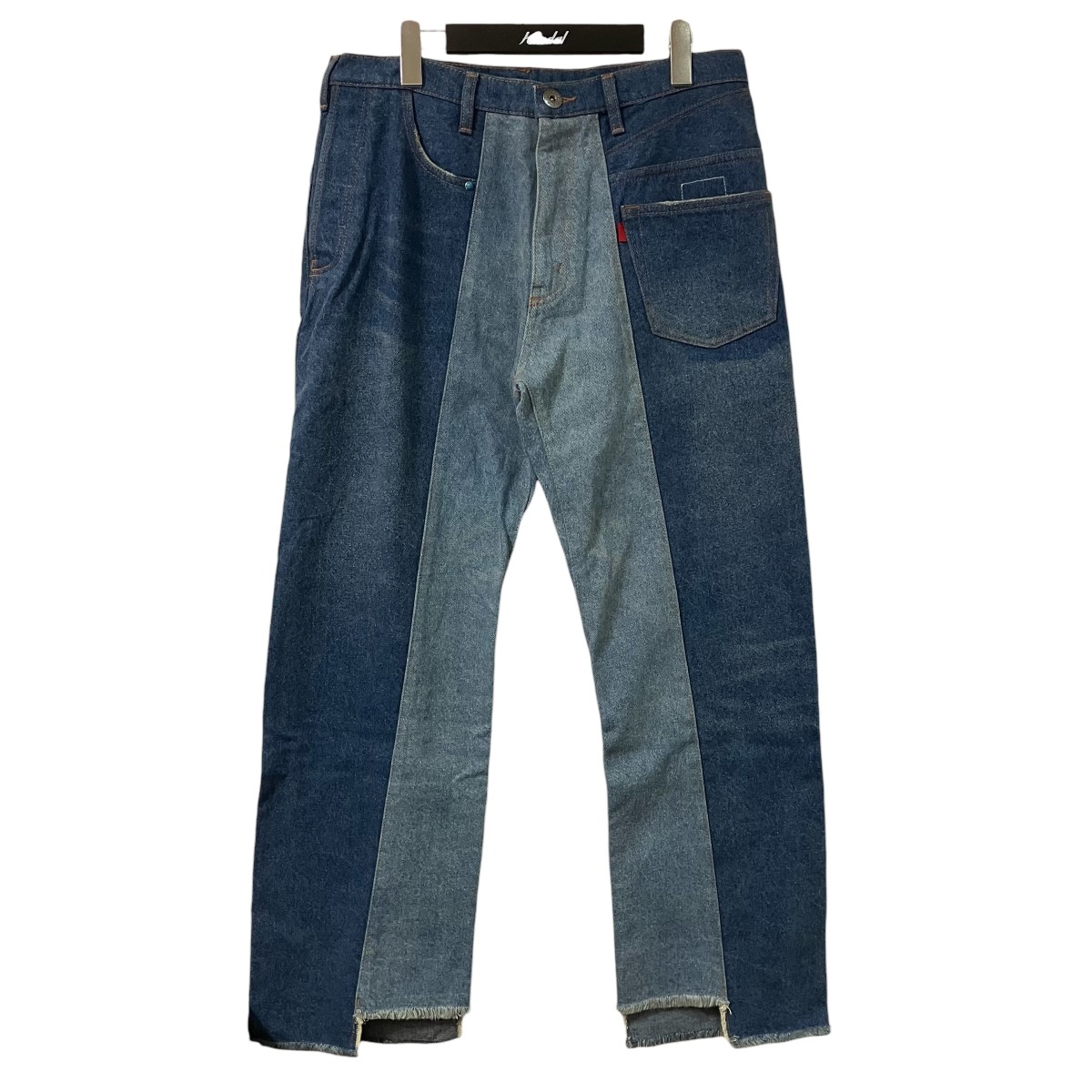 【中古】 Danke schon　 バイカラーデニムパンツ 23A PTL021 DS ブルー サイズ：L 【100426】（ダンケシェーン）