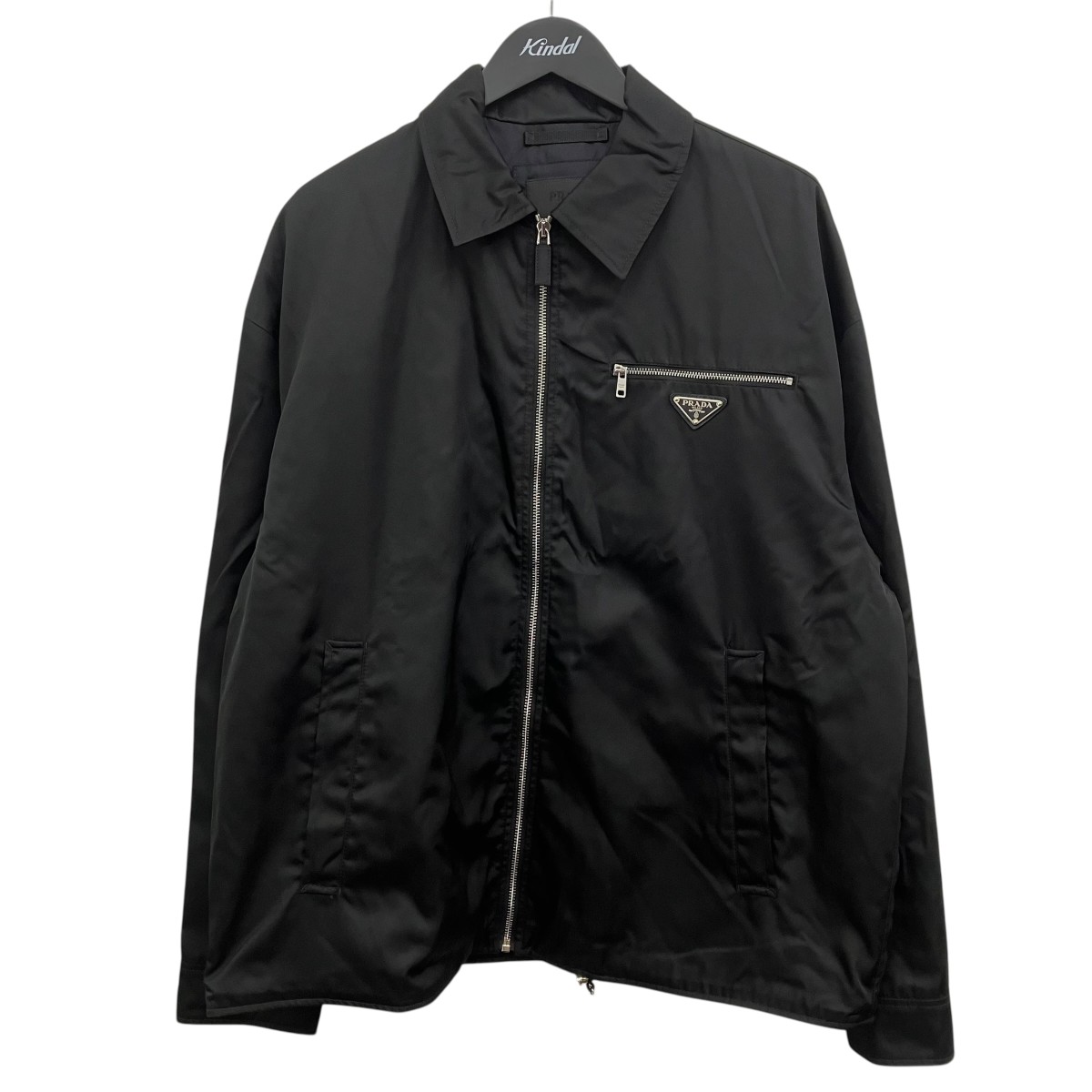 【中古】\u003cBR\u003ePRADA\u003cBR\u003eロゴタイプ上衣 黒いこと 大きさ：M\u003cBR\u003e【必要経費思いかえす】