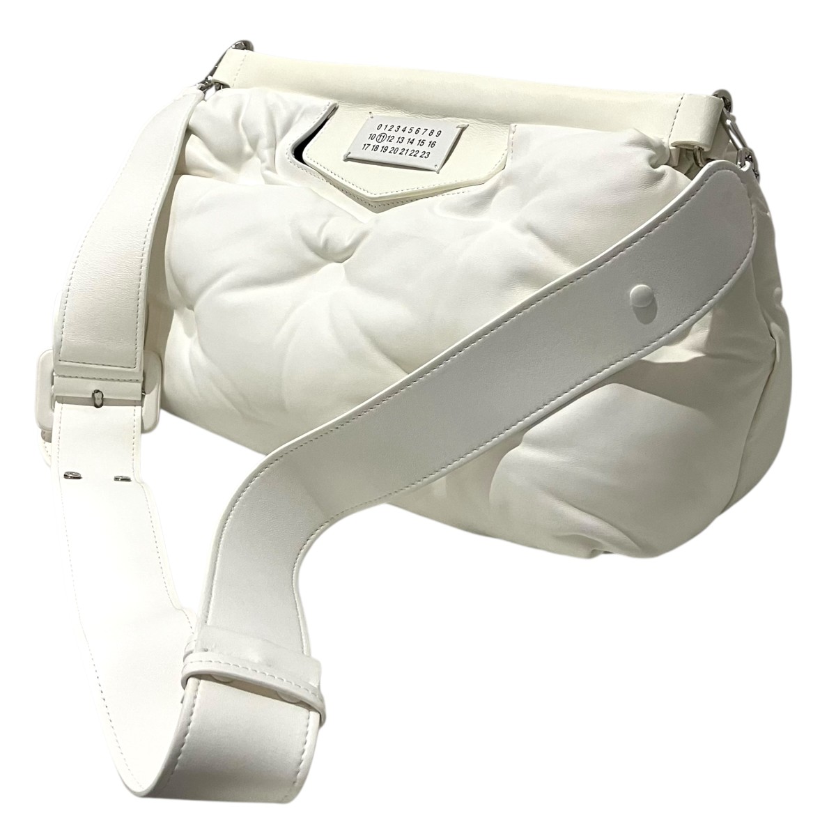 【中古】Martin Margiela11 【瓦ゲットー クラシックミディアム】 2WAYショルダーバッグ SB1WG0034 白いこと 【100426】（マルタンマルジェラ11）