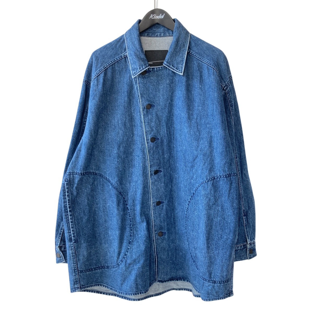 【中古】LAD MUSICIAN　24SS 12oz DENIM SHIRT JACKET デニムシャツジャケット 2124-353 インディゴ サイズ：46 【100426】（ラッドミュージシャン）｜ブランド古着のカインドオル