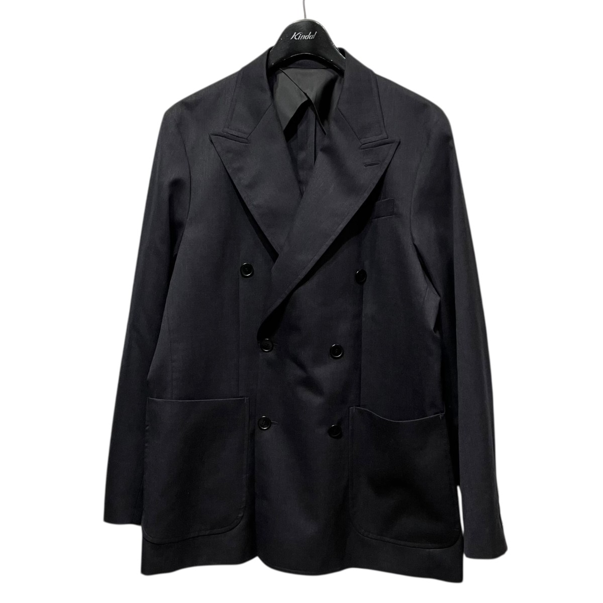 【中古】 LE　 24AW WOOL DOUBLE JK テーラードジャケット 24010053000130 グレー サイズ：2 【100426】（エルイー）