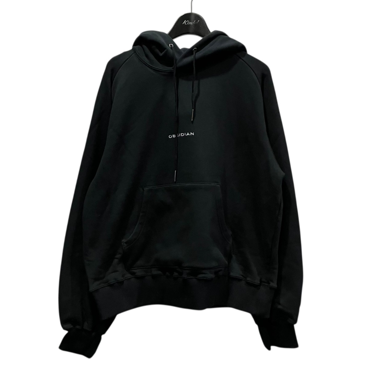 【中古】obsidian STRETCH URAKE HOODIE フーテッドパーカー ODW23AT005 ブラック サイズ：M 【100426】（オブシディアン）