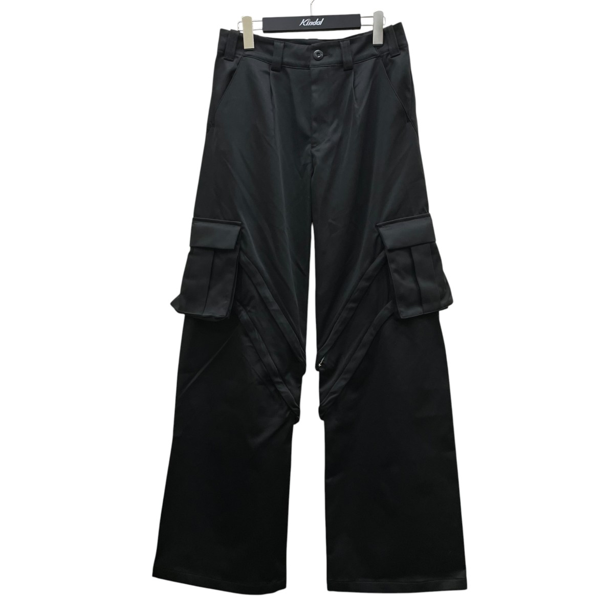【中古】 VEERKRACHT　 カーゴパンツ ワークパンツ ワイド バギー パンツ ブラック サイズ：M 【100426】（ベールクラフト）