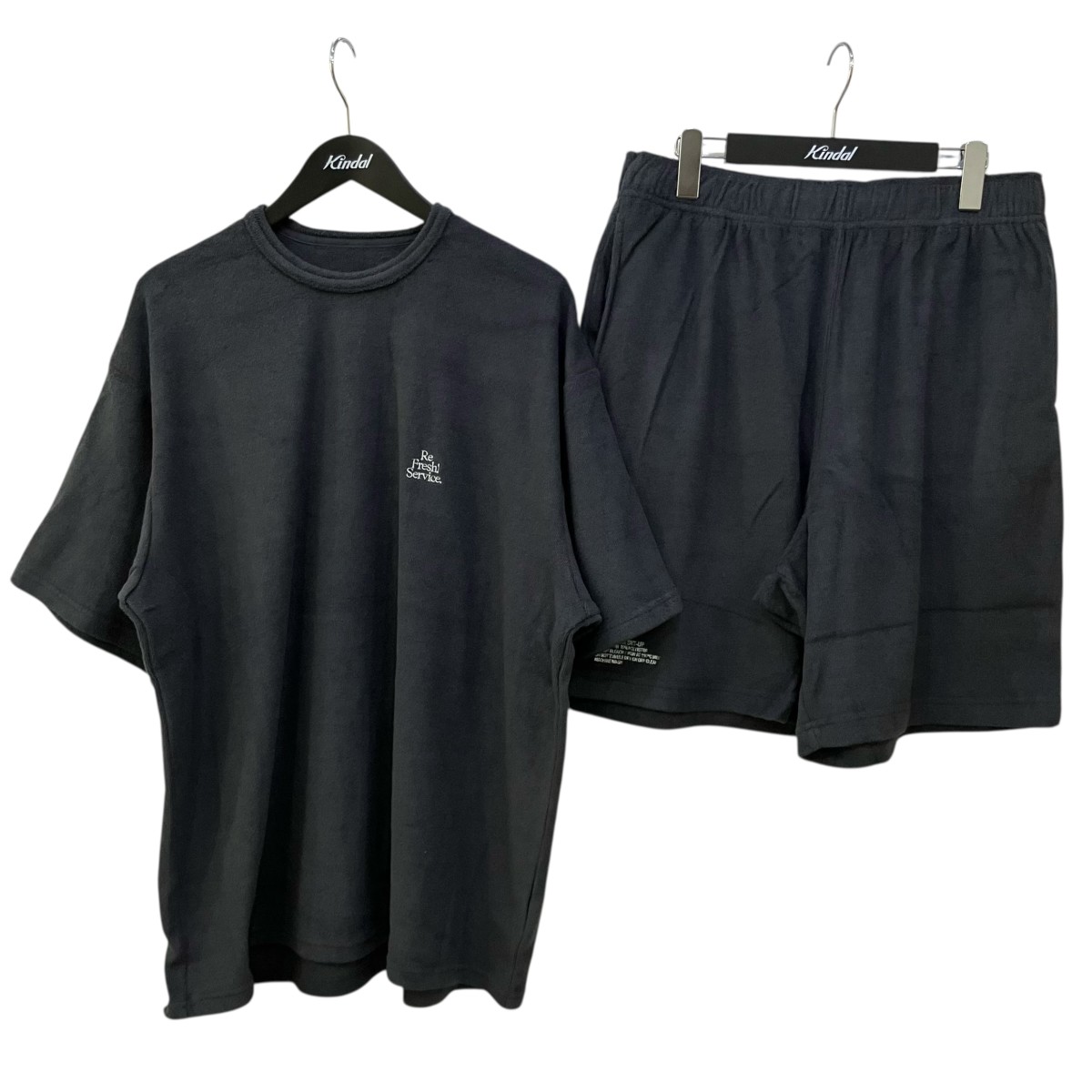 【中古】 FreshService　 「UTILITY PILE SET-UP」 パイル地セットアップ FSR251 60098 グレー サイズ：L 【110426】（フレッシュサービス）