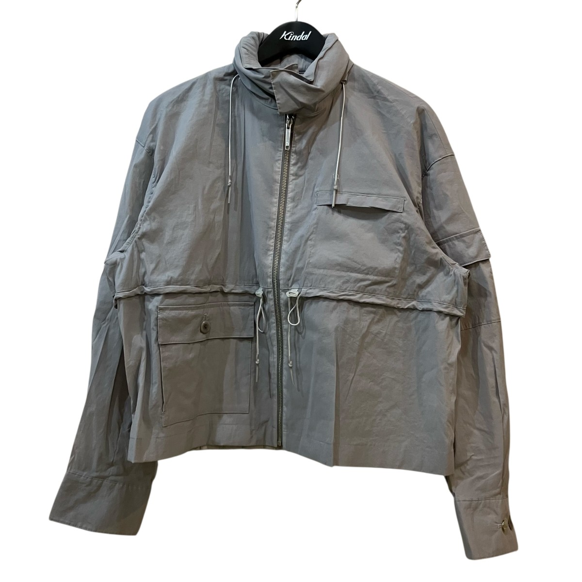 【中古】 th products　 ナイロンジャケット 2201 JK35 M107 ライトグレー サイズ：2 【110426】（ティーエイチプロダクツ）