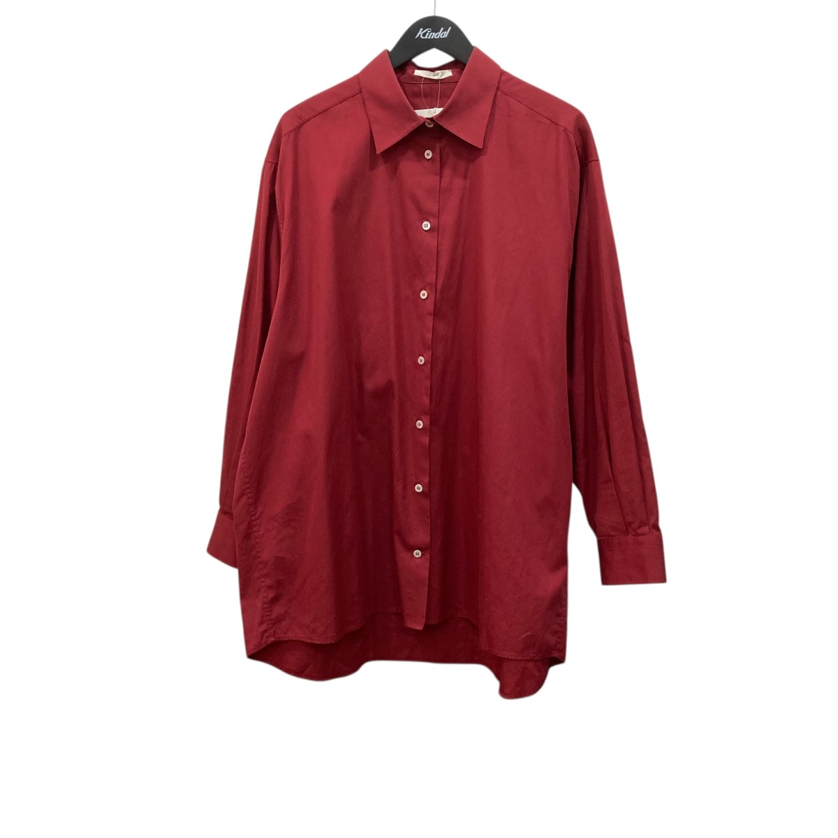 【中古】THE ROW Luka Oversized Poplin  オーバーサイズシャツ 5648W2043 レッド サイズ：XS 【110426】（ザロウ）